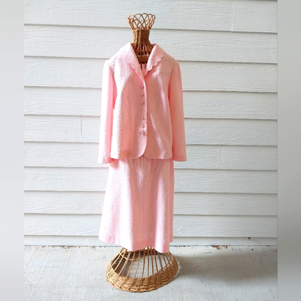 1950s Pink 2 Piece Suit